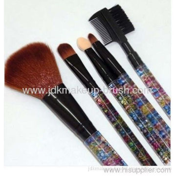 5pcs Mini Essence Of Beauty Travel Kit Makeup Brush Set 